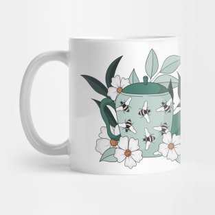 Flower Pot Bee Mug